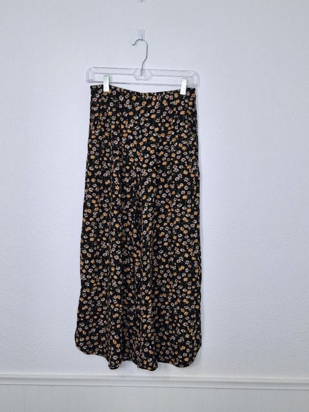 Catherine Malandrino Floral Pants Sz S Wide Leg Ankle Pull On Boho Festival
